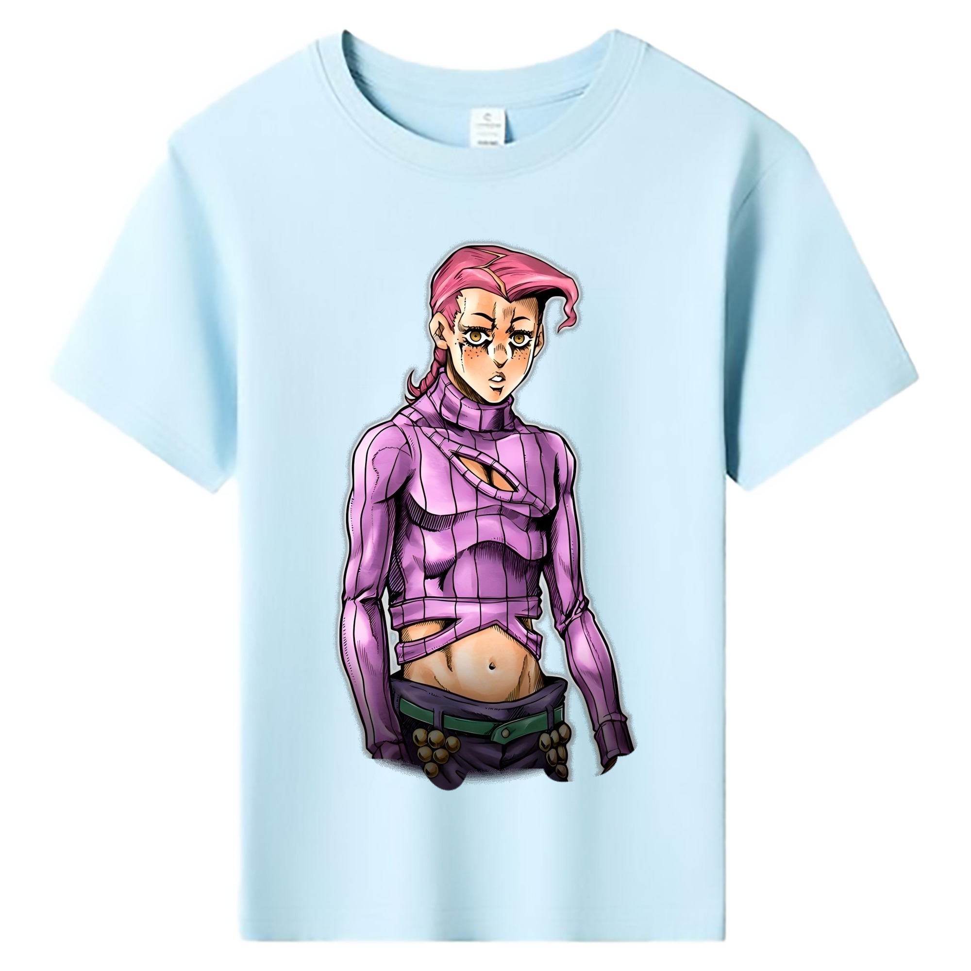 （画像用） ジョジョの奇妙な冒険 ビネガー?ドッピオ JoJo's Bizarre Adventure Vinegar Doppio 綿100％キッズTシャツ（フロントプリント）